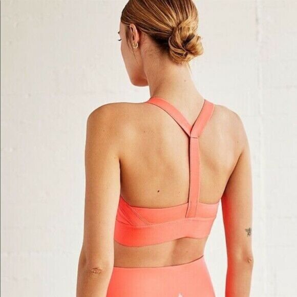 LAST ONE! Free People Neon Coral End Game Sports Bra - Picture 3 of 4